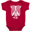 beer belly xray skeleton funny Baby Bodysuit