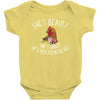 she's beauty she' grace t shirt chicken farm Baby Bodysuit