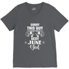 sorry this guy is already taken by a super sexy  june girl V-Neck Tee