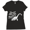 lochness monster Ladies Fitted T-Shirt