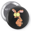 zombie bunny Pin-back button