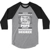 Never Underestimate A Pops With An Engineer Degree 3/4 Sleeve Shirt