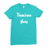 trombone hero funny music Ladies Fitted T-Shirt