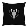 tuxedo fancy dress funny Throw Pillow