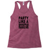 funny t shirt party like a rockstar tee hilarious shirt Racerback Tank