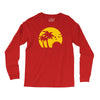beach silhouette birds sand sunset Long Sleeve Shirts