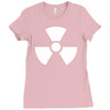 biohazard logo die cut vinyl Ladies Fitted T-Shirt