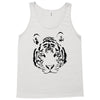 white tiger black print Tank Top