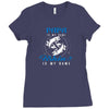Papa is my Name Fishing Is My Game Ladies Fitted T-Shirt