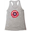 deadpool was here (captain america) Racerback Tank