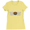 hockey mom rhinestone Ladies Fitted T-Shirt