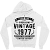 Genuine Premium Vintage 1977 Classic Perfectly Aged Limited Edition Zipper Hoodie