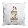 shrine of the silver monkey Throw Pillow
