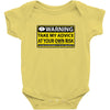 at your own risk Baby Onesie