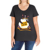 i dont want to job Ladies Curvy T-Shirt