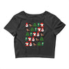 christmas pixel Crop Top