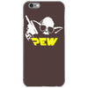 pew yoda wars funny iPhone 6/6s Case
