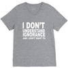 i don't ignorance V-Neck Tee