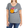 treat yo self Ladies Curvy T-Shirt