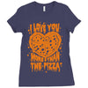 pizza! Ladies Fitted T-Shirt
