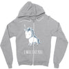 stabby the unicorn Zipper Hoodie