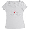 i love my daddy Women's Triblend Scoop T-shirt