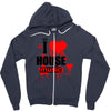 i love house music t shirt men logo3 new t shirt clothing design men Zipper Hoodie