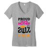 Class of 2017 Proud GrandMother Graduation Women's V-Neck T-Shirt