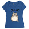 i am in love with cats Women's Triblend Scoop T-shirt