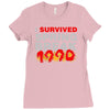 i survived spring break 1990 Ladies Fitted T-Shirt