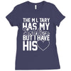 military has my soldier i have his heart Ladies Fitted T-Shirt