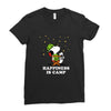Happiness is Camp Ladies Fitted T-Shirt