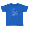shark riding bicycle bike funny Toddler T-shirt