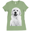 pocket puppy Ladies Fitted T-Shirt