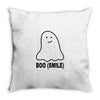 boo smile Throw Pillow