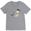 Cute Baby Painter's Mom Love V-Neck Tee