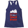can't scare me halloween funeral direct Racerback Tank