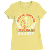 he might find a rabbit in there but hell never find dignity Ladies Fitted T-Shirt