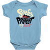 socks don't protect my heart Baby Onesie