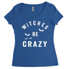 witches be crazy Women's Triblend Scoop T-shirt
