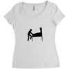 funny caution pinball wiz square Women's Triblend Scoop T-shirt