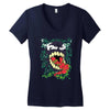 venom splatter Women's V-Neck T-Shirt