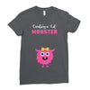 Creating a Lil Monster Baby Girl Ladies Fitted T-Shirt