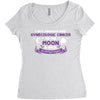 I Love Someone with Gynecologic Cancer to The Moon and Back Women's Triblend Scoop T-shirt