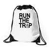 run the trap mens trap music t shirt dope swag hipster flosstradamus t Drawstring Bags