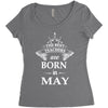 the best teachers are born in may Women's Triblend Scoop T-shirt
