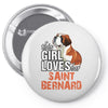 This Girl Loves Saint Bernard Pin-back button