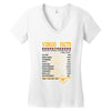 Virgo Facts Zodiac Women's V-Neck T-Shirt