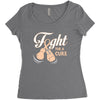 Fight For a Cure Uterine Cancer Awareness Women's Triblend Scoop T-shirt