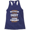 Super Cool Daddy Of A Freaking Awesome Son Racerback Tank